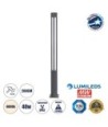 GloboStar® CANCUN 61509 Urban Light Φωτιστικό Πάρκου - Πλατείας - Κήπου Ύψους 2 μέτρων LED 40W 5440lm 60° AC100-240VAC IP67 IK09 - D15.5 x H200cm - Anthracite Grey - Φυσικό Λευκό 4000K - LUMILEDS - MEAN WELL DRIVER - 5 Years Warranty